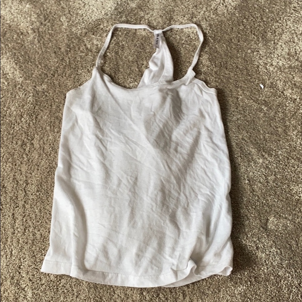 White flowy tank top